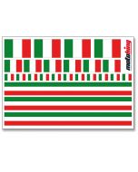 Flaggenaufkleber - Italien