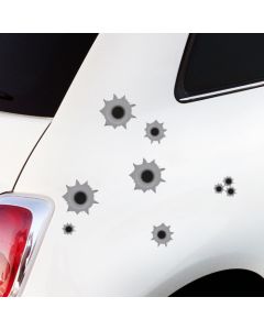 Einschusslöcher Autoaufkleber
