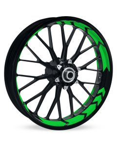 Felgenbettaufkleber Arrow NEON