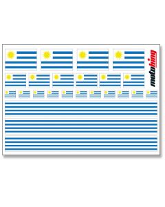 Flaggenaufkleber - Uruguay