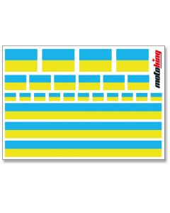 Flaggenaufkleber - Ukraine