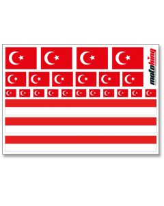 Flaggenaufkleber - Türkei