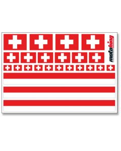 Flaggenaufkleber - Schweiz