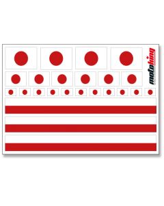 Flaggenaufkleber - Japan