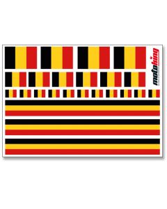 Flaggenaufkleber - Belgien