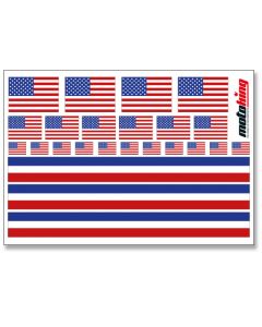 Flaggenaufkleber - USA