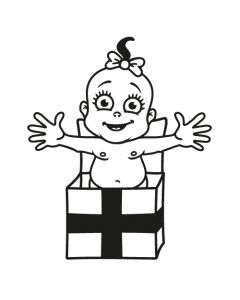 Babyaufkleber Lea