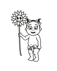 Babyaufkleber Selina