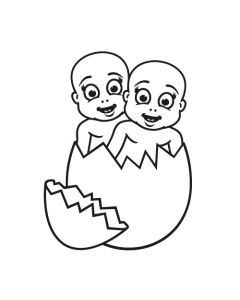 Babyaufkleber Lilly & Marie