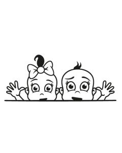 Babyaufkleber Lia & Liam