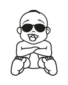 Babyaufkleber Linus