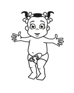 Babyaufkleber Vanessa