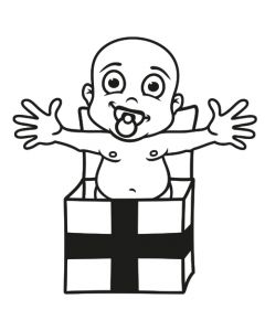 Babyaufkleber Justin