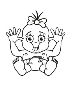 Babyaufkleber Sandra