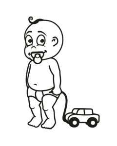 Babyaufkleber Niklas