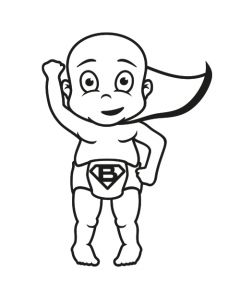 Babyaufkleber Sebastian