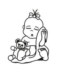 Babyaufkleber Melina